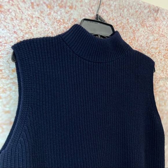 YMC Merino Wool Roll Neck Knit Tank Top - Picture 5 of 12